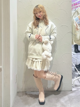 「アイテム（ボディバッグ/ウエストポーチ）」を使った、haruさん（レディース・152cm）の秋コーディネート