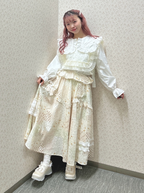 セール】ribbonフリルカラーブラウス（シャツ/ブラウス）｜merry jenny