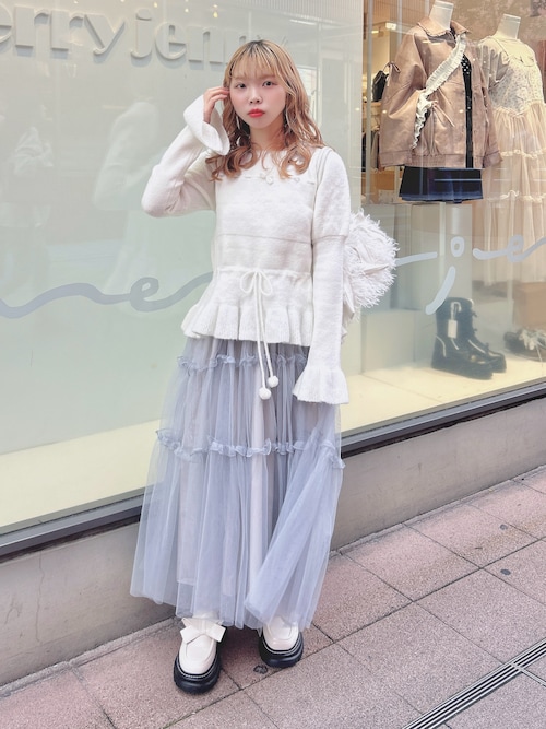 セール】ribbonフェイクファーボストンbag（ボストンバッグ）｜merry