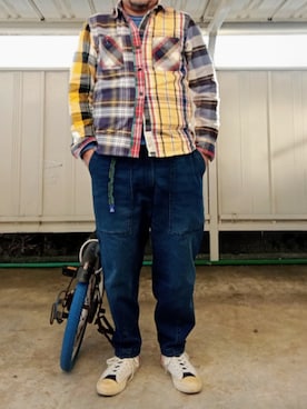 「アイテム（シューズ）」を使った、punkjunkeezさん（メンズ・172cm・50代）の秋コーディネート