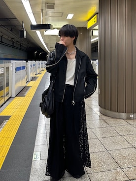 「アイテム（ブルゾン）」を使った、Ryuさん（メンズ・165cm・20代）の秋コーディネート