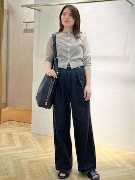 「アイテム（カーディガン/ボレロ）」を使った、yukaさん（レディース・156cm・30代）の夏コーディネート