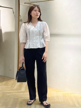 「アイテム（パンツ）」を使った、yukaさん（レディース・156cm・30代）の夏コーディネート
