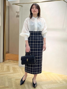 「4色展開」｜yukaさん（レディース・156cm）の春コーディネート