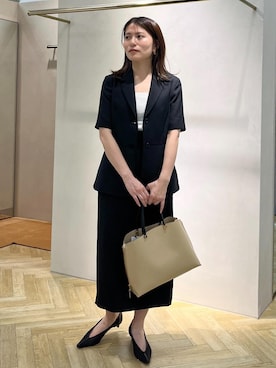 「E'POR（エポール）のEPOR Y BAG Medium（ショルダーバッグ）」を使った、yukaさん（レディース・156cm・30代）の夏コーディネート
