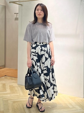 「アイテム（ショルダーバッグ）」を使った、yukaさん（レディース・156cm・30代）の夏コーディネート