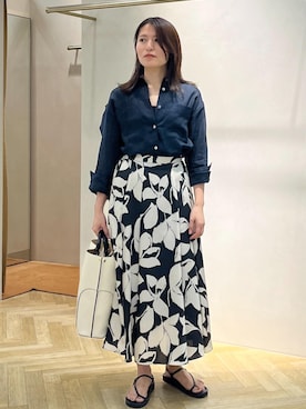 「アイテム（トートバッグ）」を使った、yukaさん（レディース・156cm・30代）の夏コーディネート