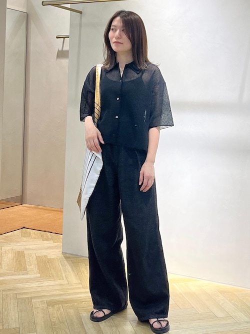 ROPE'｜ワンタック ワイドデニムパンツ | Rakuten Fashion(楽天