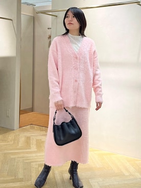 「アイテム（ブーツ）」を使った、yukaさん（レディース・156cm）の冬コーディネート