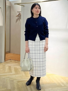 「アイテム（ブーツ）」を使った、yukaさん（レディース・156cm）の冬コーディネート