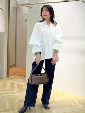 「アイテム（ブーツ）」を使った、yukaさん（レディース・156cm）の冬コーディネート