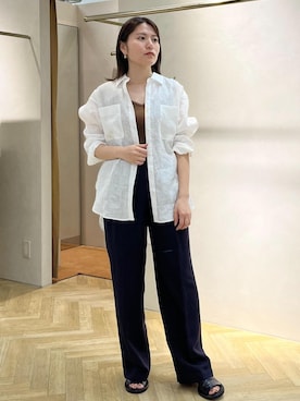「4色展開」｜yukaさん（レディース・156cm）の春コーディネート