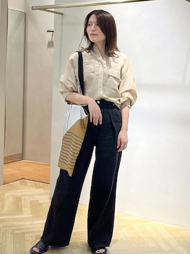 「アイテム（デニムパンツ）」を使った、yukaさん（レディース・156cm・30代）の夏コーディネート