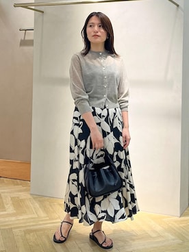 「アイテム（カーディガン/ボレロ）」を使った、yukaさん（レディース・156cm・30代）の夏コーディネート
