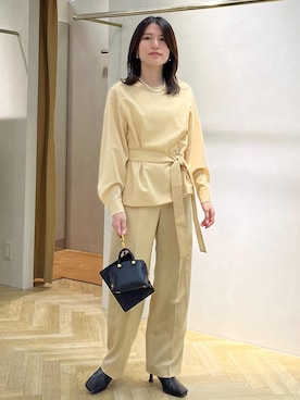「ROPÉ」｜「アイテム（ブーツ）」を使った、yukaさん（レディース・156cm）の冬コーディネート
