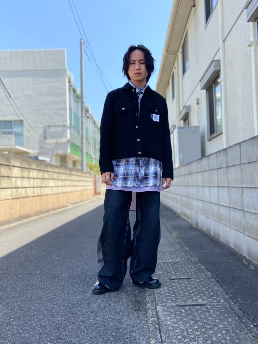 FUMITO GANRYUのデニムジャケットを使った人気ファッション FUMITO GANRYUのデニムジャケットを使った人気ファッション