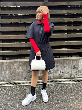 「アイテム（ポロシャツ）」を使った、zaitsuさん（レディース・157cm）の春コーディネート