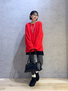 「アイテム（その他トップス）」を使った、ちーさんさん（レディース・154cm）の冬コーディネート