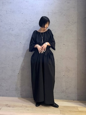 「LEPSIM（レプシィム）のステンレスメガネネックレス　593611（ネックレス、シルバー系）」を使った、ちーさんさん（レディース・154cm）の春コーディネート