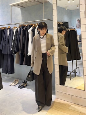 「アイテム（ピアス（両耳用））」を使った、ちーさんさん（レディース・154cm）の冬コーディネート