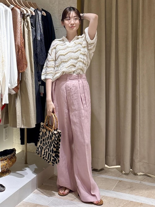 セール】【COOHEM（コーヘン）】ZIGZAG SUKASHI KNIT PULLOVER
