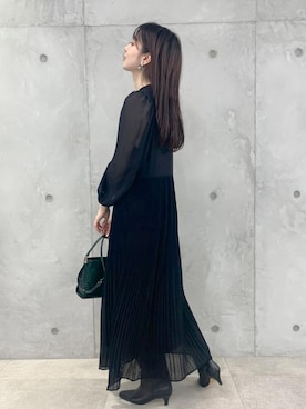 「お呼ばれ」｜「アイテム（ブーツ）」を使った、KURAさん（レディース・156cm）の夏コーディネート