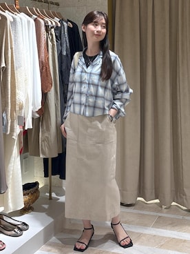 「アイテム（タンクトップ）」を使った、KURAさん（レディース・156cm・30代）の夏コーディネート