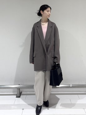 「アイテム（その他アウター）」を使った、KURAさん（レディース・156cm・20代）の秋コーディネート