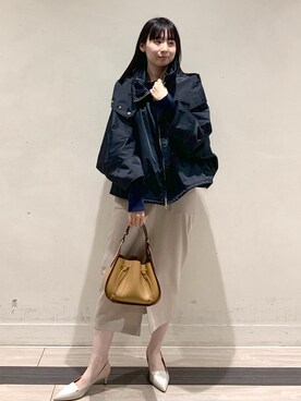 「ROPÉ」｜「アイテム（マウンテンパーカー）」を使った、KURAさん（レディース・156cm）の冬コーディネート