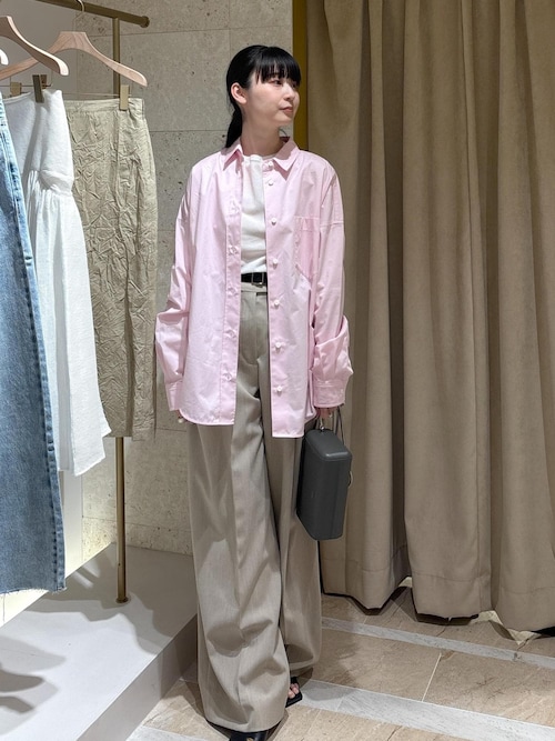 セール】【洗える】ドライタッチシアーロングスリーブカットソー