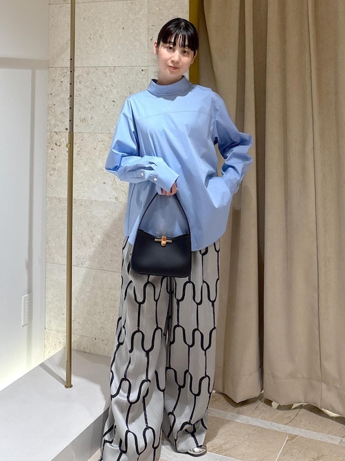 ブラウス シャツ ストレッチブロードハイネックシャツ「Sサイズフェア対象」 レディース ROPE' ブラウス シャツ ストレッチブロードハイネックシャツ「S