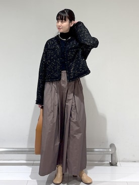 「イエベ春」｜KURAさん（レディース・156cm）の冬コーディネート