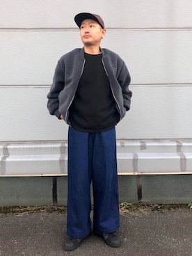 「リバーシブル」｜「アイテム（ナイロンジャケット）」を使った、SKさん（メンズ・173cm）の秋コーディネート