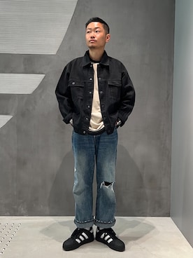 「クセニア・シュナイダー」｜「アイテム（デニムジャケット）」を使った、SKさん（メンズ・173cm）の夏コーディネート