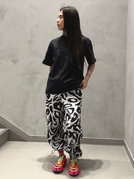 「adidas by Stella McCartney（アディダスバイステラマッカートニー）のアイテム（Tシャツ/カットソー）」を使った、NSさん（レディース・165cm）の春コーディネート