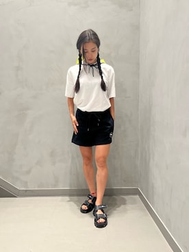 「adidas by Stella McCartney（アディダスバイステラマッカートニー）のアイテム（その他パンツ）」を使った、NSさん（レディース・165cm）の夏コーディネート