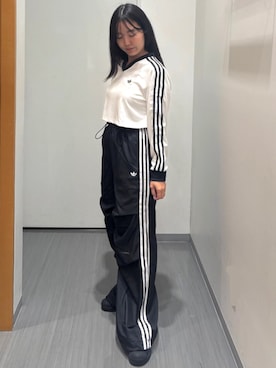 「アイテム（スウェットパンツ）」を使った、TFさん（レディース・156cm）の夏コーディネート