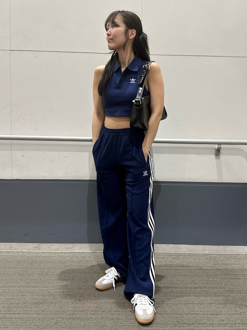 [アディダス] adidas リブトップ プレミアム オリジナル☆ アディダス プレミアム オリジナルスリブトップ - ブルー
