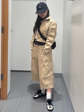 「アイテム（ナイロンジャケット）」を使った、TFさん（レディース・156cm）の秋コーディネート