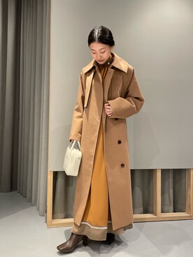 「秋冬」｜「アイテム（トレンチコート）」を使った、hikariさん（レディース・151cm）の秋コーディネート