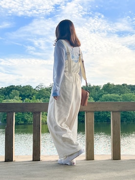 「アイテム（オールインワン・サロペット）」を使った、EMIさん（レディース・160cm）の夏コーディネート
