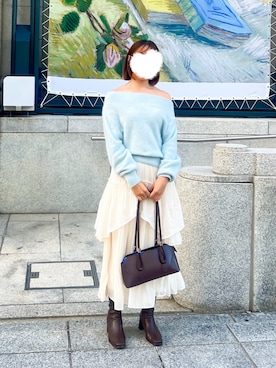 「PUBLIC TOKYO（パブリックトウキョウ）のアイテム」を使った、EMIさん（レディース・160cm）の秋コーディネート