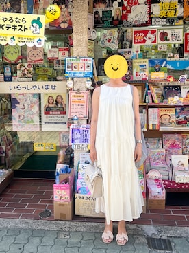 「SNIDEL（スナイデル）のアイテム（バッグ）」を使った、EMIさん（レディース・160cm）の夏コーディネート