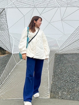 「adidas（アディダス）のアイテム（その他パンツ）」を使った、EMIさん（レディース・160cm）の冬コーディネート