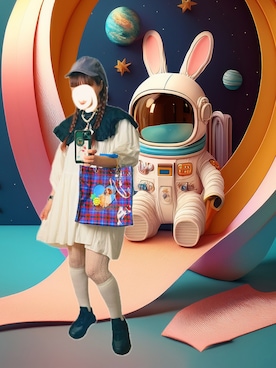 「アイテム（付け襟）」を使った、finsofansson88さん（レディース・154cm）の秋コーディネート