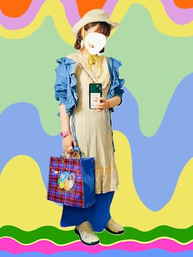 「Ray BEAMS（レイビームス）のアイテム」を使った、finsofansson88さん（レディース・154cm）の夏コーディネート