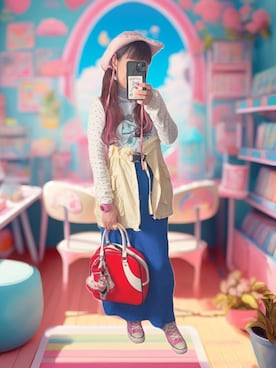 「HELLO.SANFRANCISCO（ハローサンフランシスコ）のアイテム」を使った、finsofansson88さん（レディース・154cm）の春コーディネート