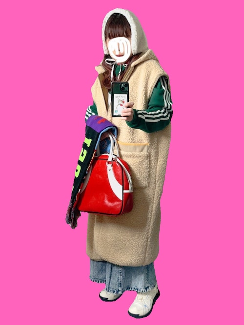 beams Raybeams ジャガードサッカーマフラー Ray BEAMS（レイビームス）の「ジャガード サッカー マフラー