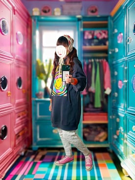 「アイテム（レギンス/スパッツ）」を使った、finsofansson88さん（レディース・154cm）の秋コーディネート