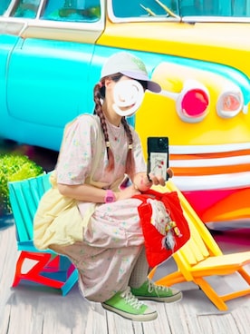 「アイテム（ソックス/靴下）」を使った、finsofansson88さん（レディース・154cm）の夏コーディネート